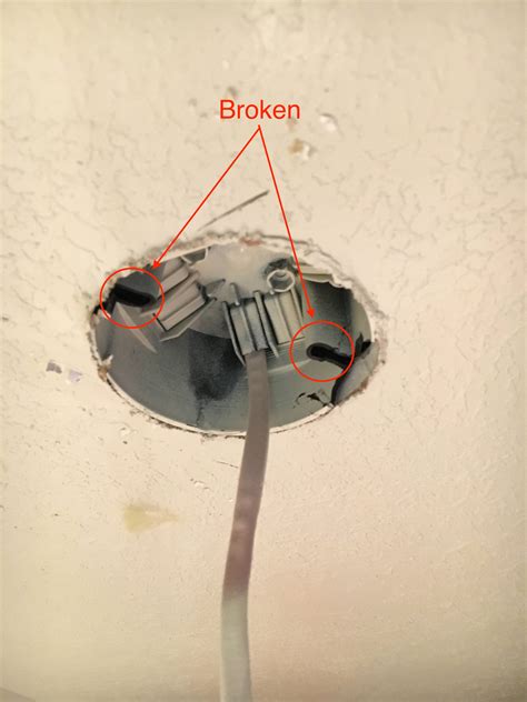 ceiling electrical box replacement no wood|ceiling junction box replacement.